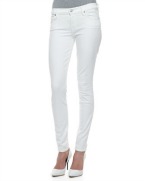 7 for all mankind white skinny jeans Bergdorf Goodman