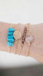 fall bracelet stack by shine project