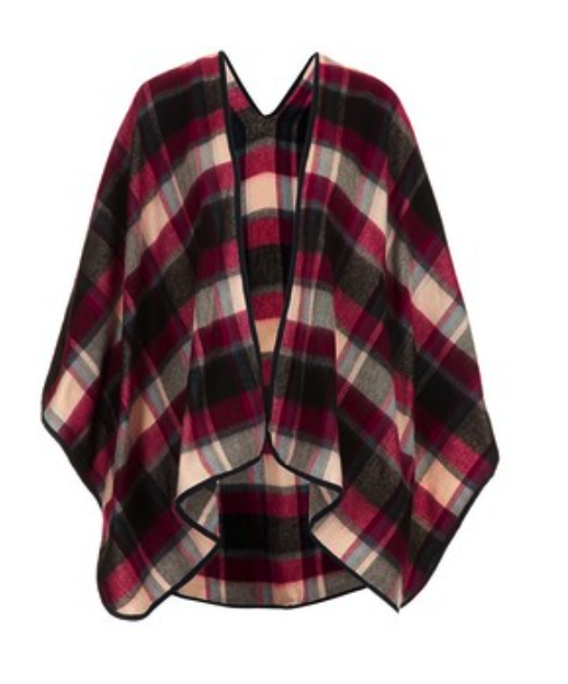 Check Print Cape topshop