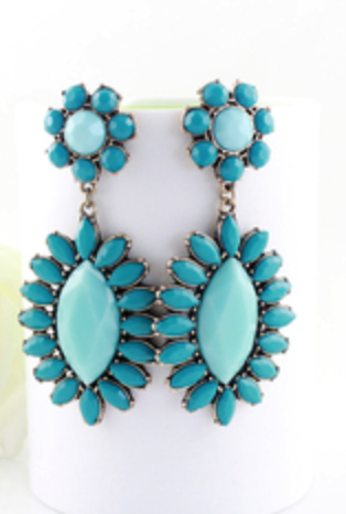 turquoise statement earrings mad fads sale Seek Wander Share